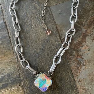 Sabika Reflection 1 Stone Luxury Necklace